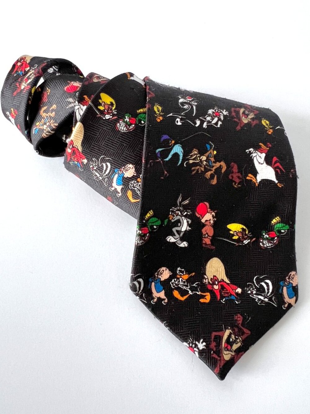 Looney Tunes Warner Brothers Tie, Classic Characters, Vtg, 1999, EC!